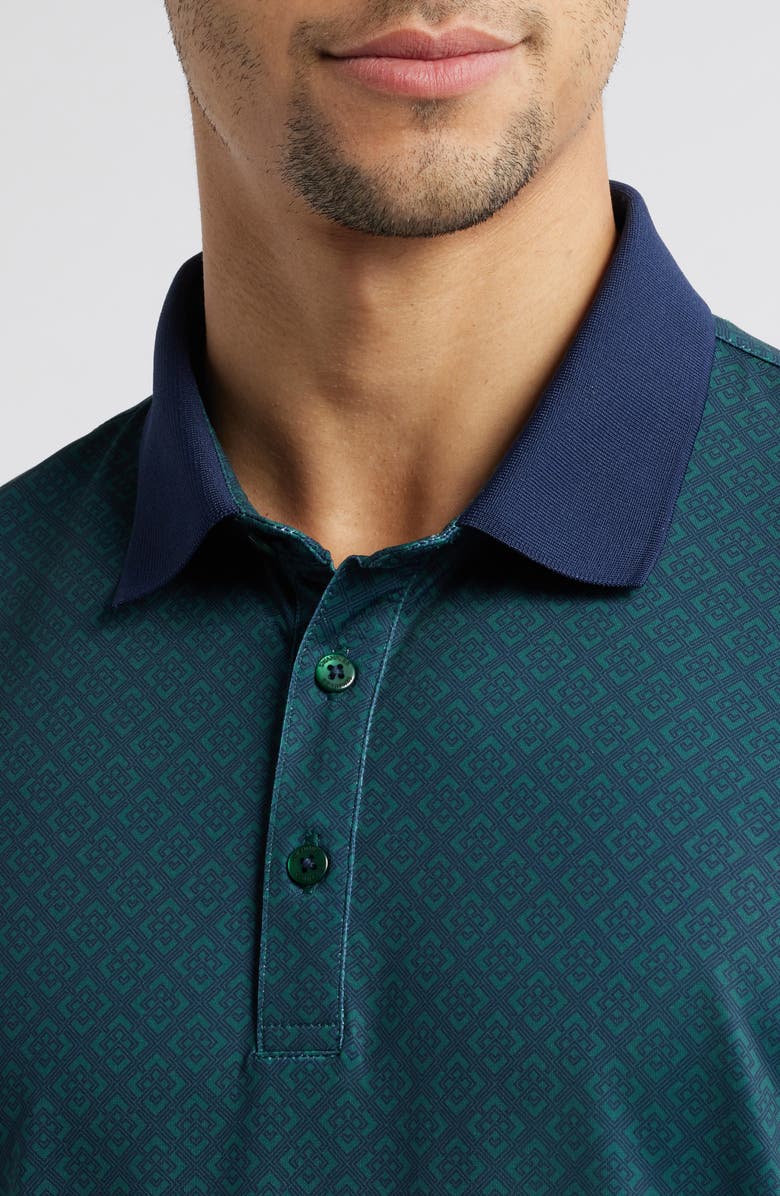 Swannies Evan Diamond Print Golf Polo, Alternate, color, 