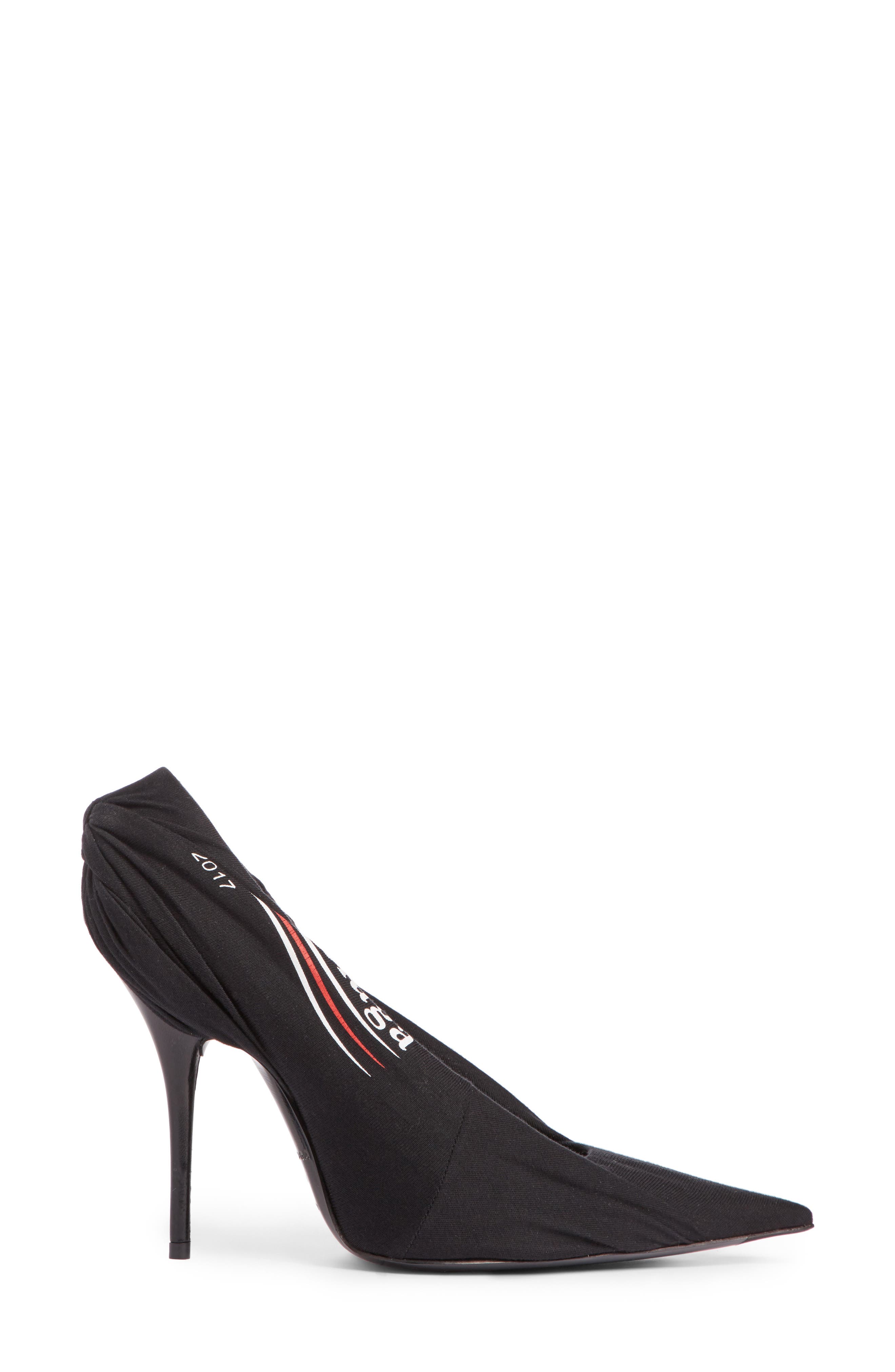 Balenciaga Logo Wrap Pump, Alternate, color, 
