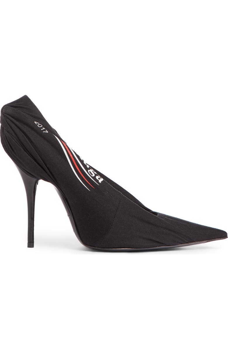 Balenciaga Logo Wrap Pump, Alternate, color,