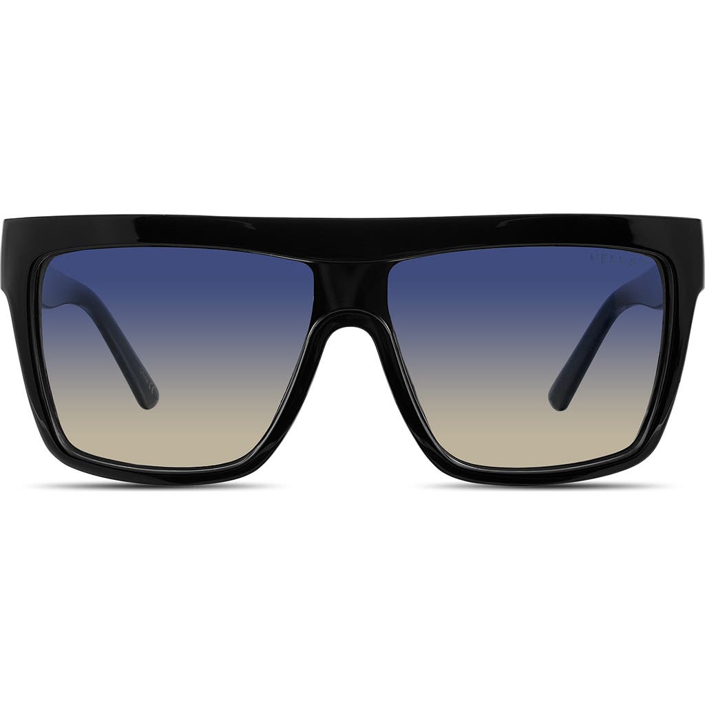 Velvet Eyewear Melania Sunglasses In Black Blue
