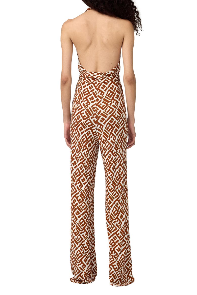 Delia Abstract Print Halter Neck Jumpsuit, Alternate, color, ACCRA GEO MINI VARNISH