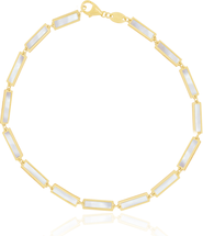 The Lovery Fine Jewelry Mother of Pearl Bar Bracelet