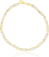 The Lovery Fine Jewelry Mother of Pearl Bar Bracelet