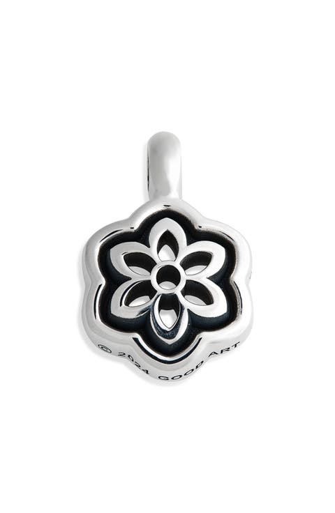Cutout Frame Lotus Pendant