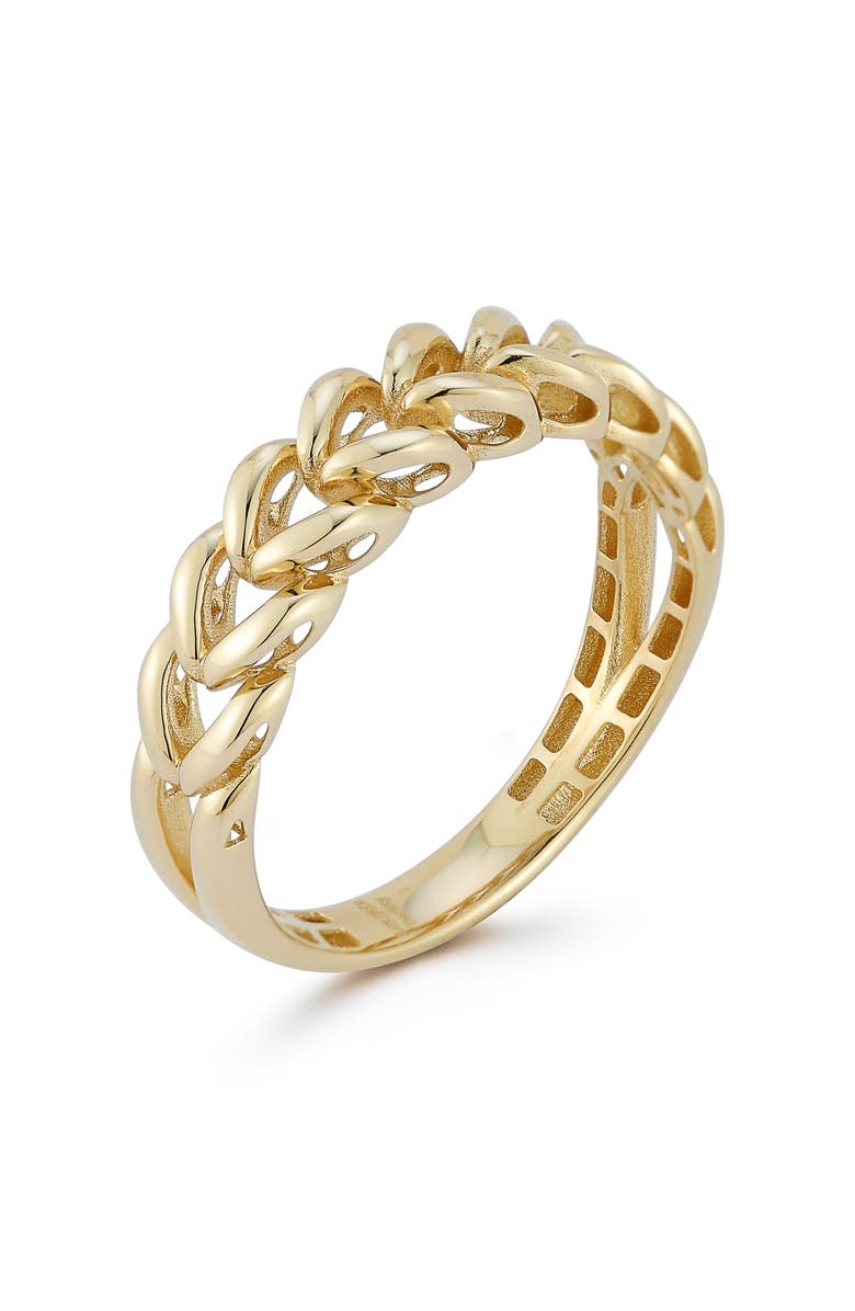 Ember Fine Jewelry 14K Gold Braided Band Ring, Alternate, color, Gold