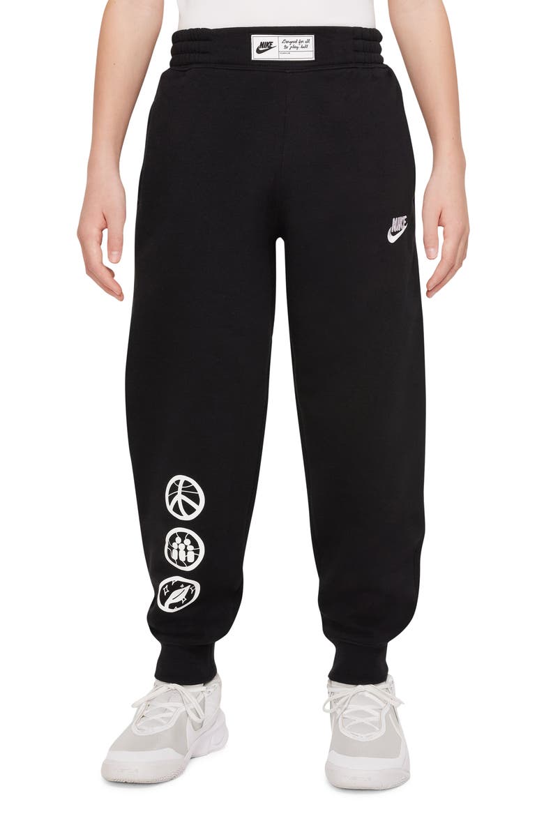 Kids' Culture of Basketball Joggers, Main, color, BLACK/ WHITE