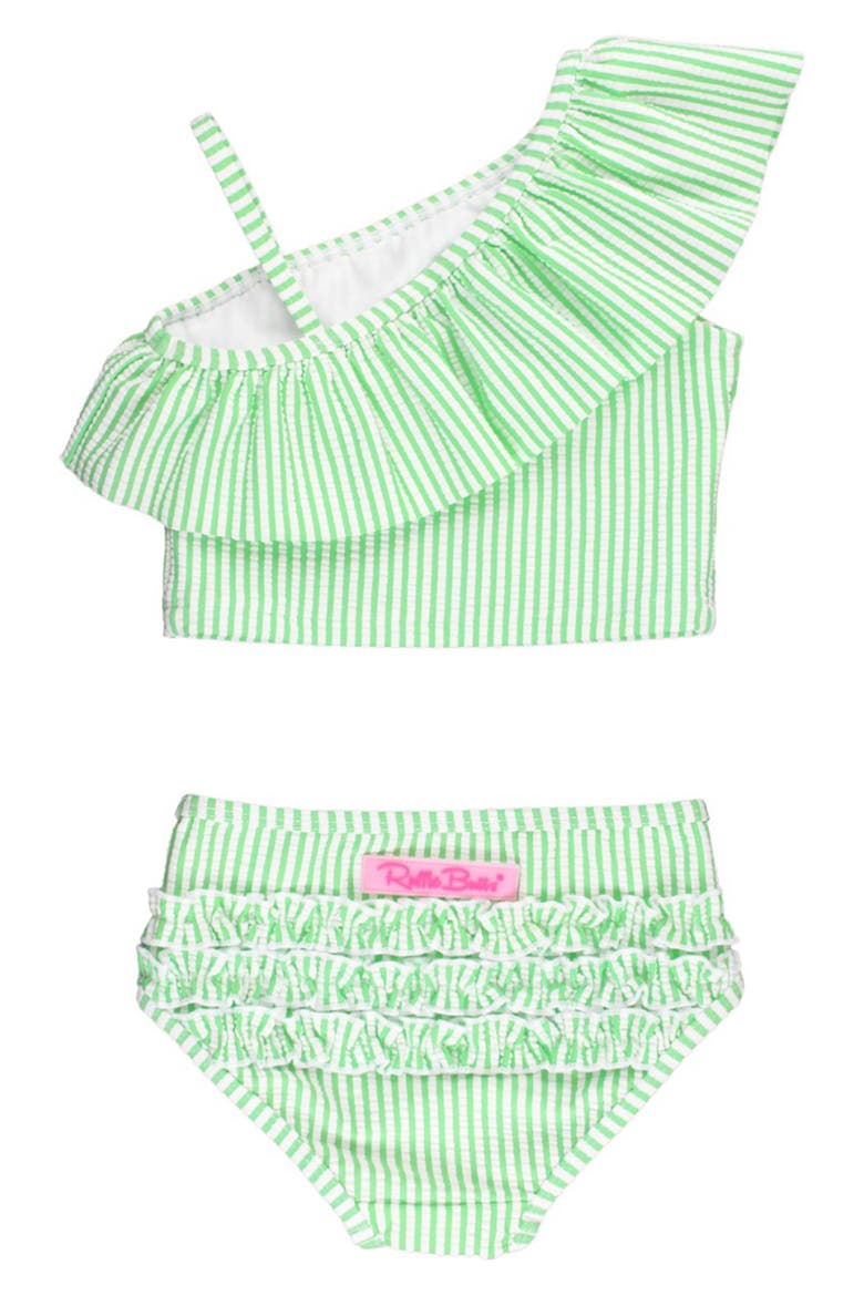 Spring Seersucker Two-Piece Swimsuit, Alternate, color, GREEN