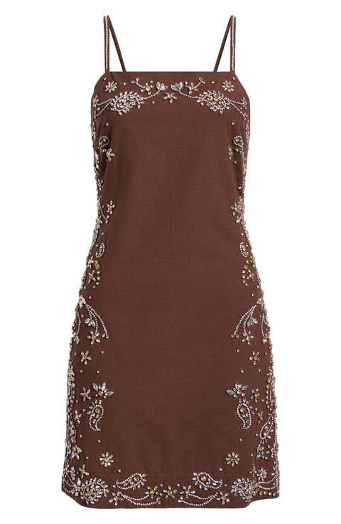 The Willow Beaded Minidress