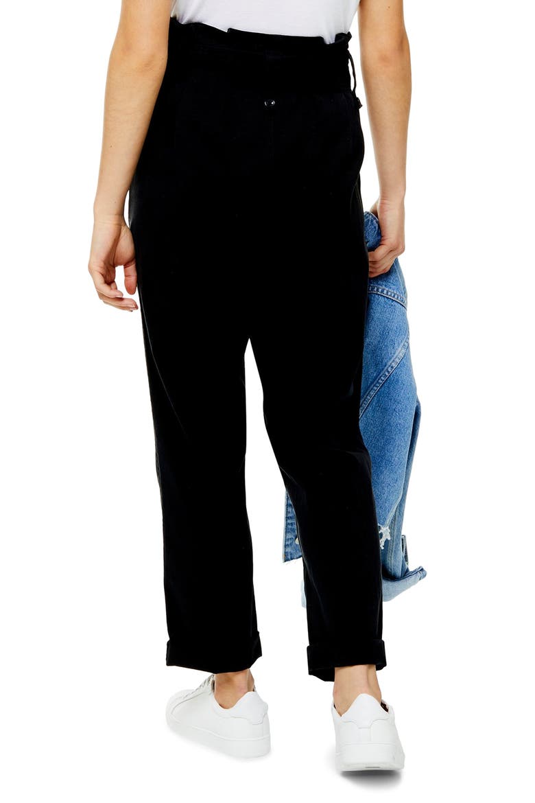 Popper Utility Trousers, Alternate, color, BLACK