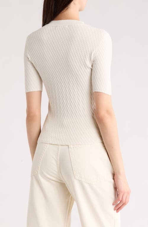Rag & Bone Tam Short Sleeve Cable Knit Sweater