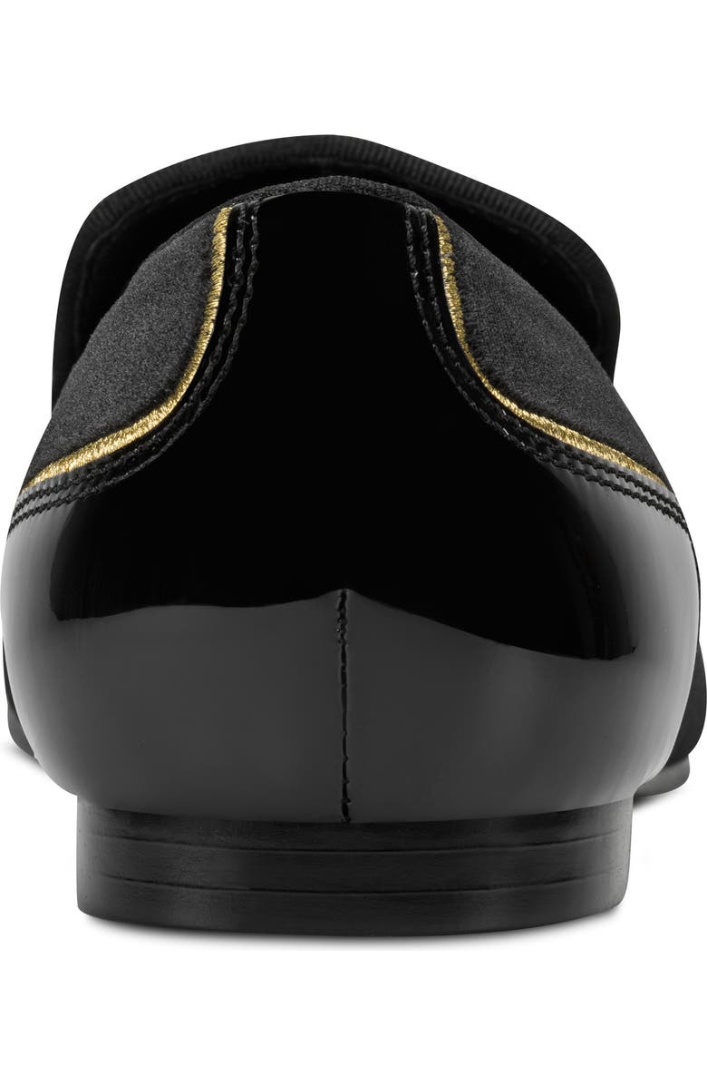 KARL LAGERFELD PARIS Velvet Smoking Slipper, Alternate, color, Black