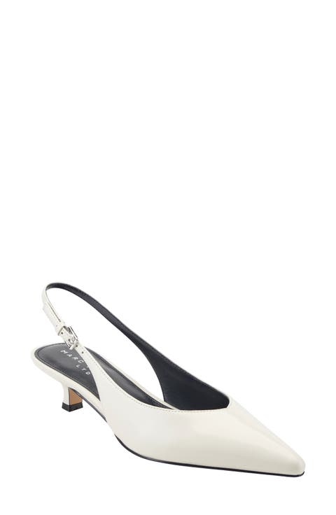 Luciey Slingback Pointed Toe Kitten Heel Pump (Women)