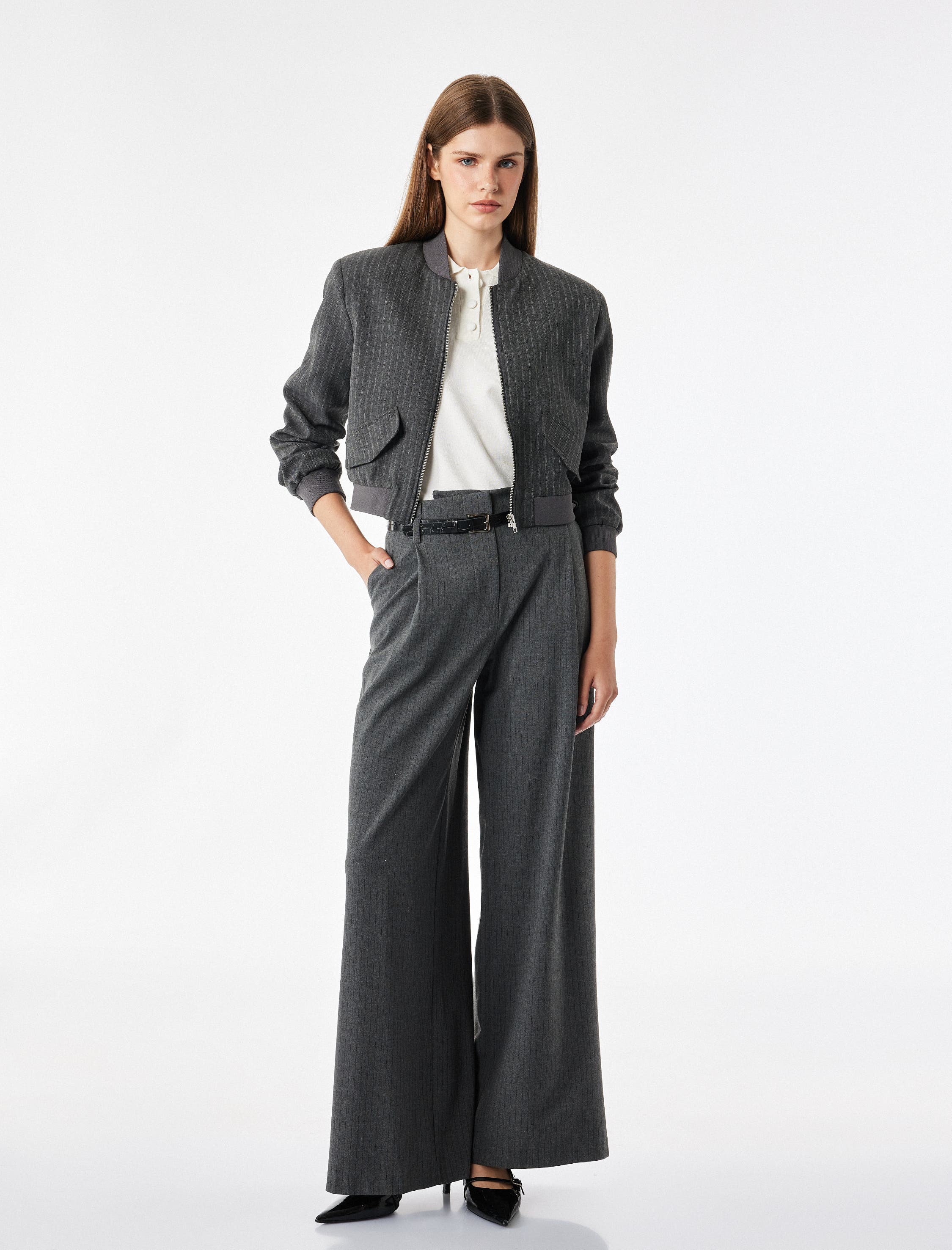 selected Gray Striped