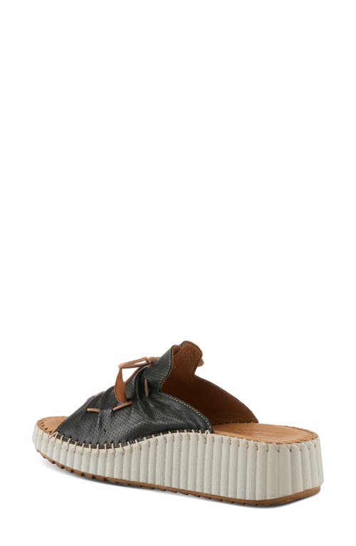 Spring Step Nevelle Wedge Sandal In Black