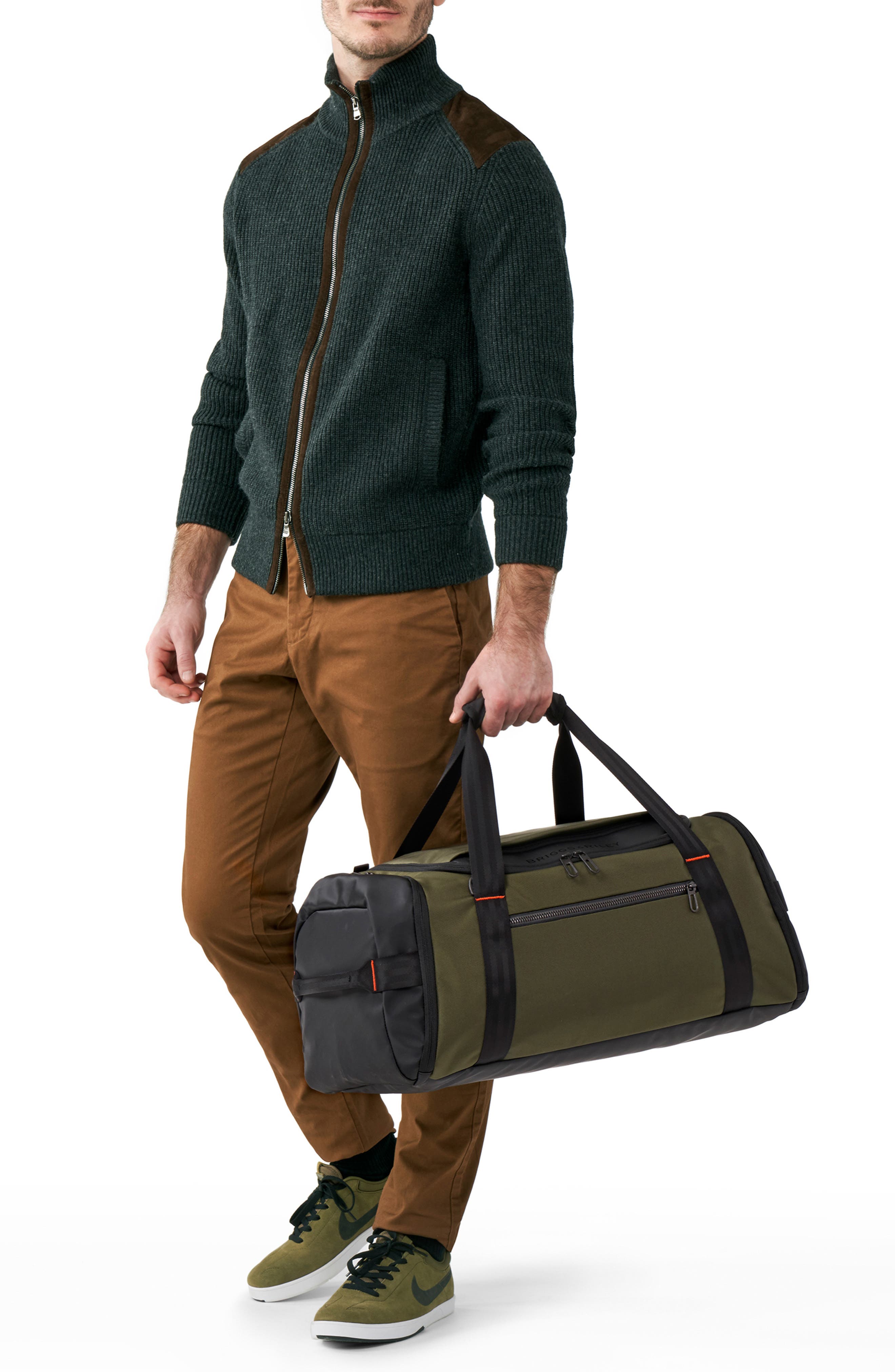 ZDX Large Duffle Bag, Alternate, color, HUNTER GREEN