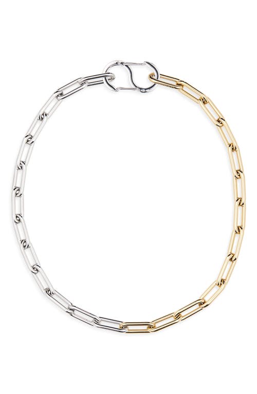 Jenny Bird Elli Mixed Metal Paperclip Link Chain Necklace