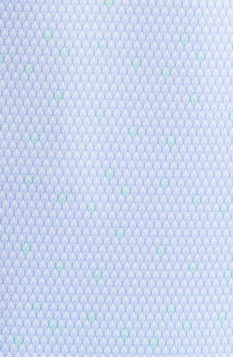 Peter Millar Geo Skull Print Performance Jersey Polo, Alternate, color, White