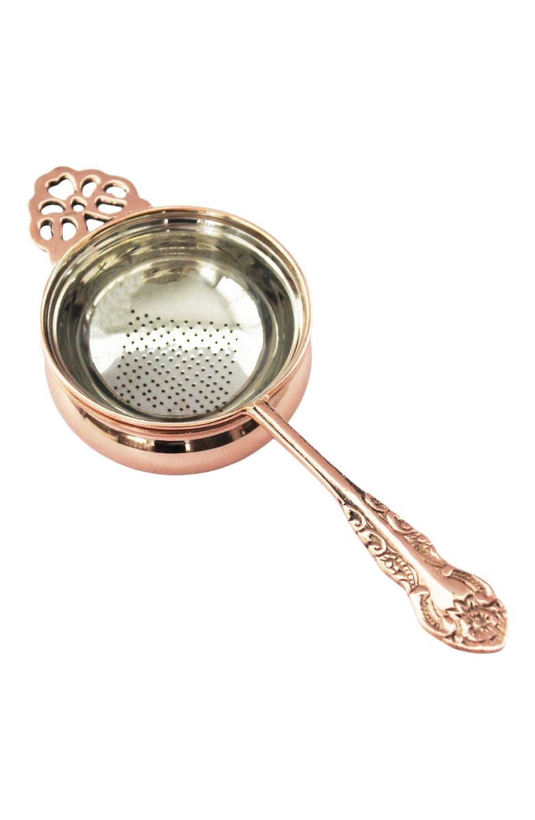 Coppermill Kitchen Vintage Inspired French Copper Tea Strainer, Main, color, Copper