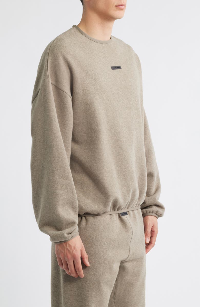 Fear of God Essentials Modern Fit Fleece Crewneck Sweatshirt, Alternate, color, Homestead Heather