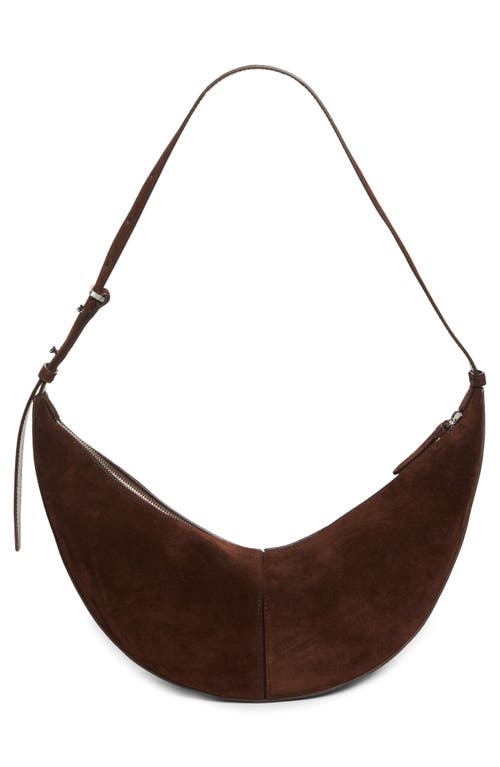 Proenza Schouler Slide Suede Hobo Bag In Brown