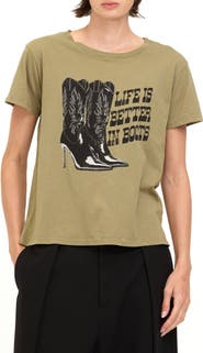 Project Social T Better in Boots Graphic T-Shirt
