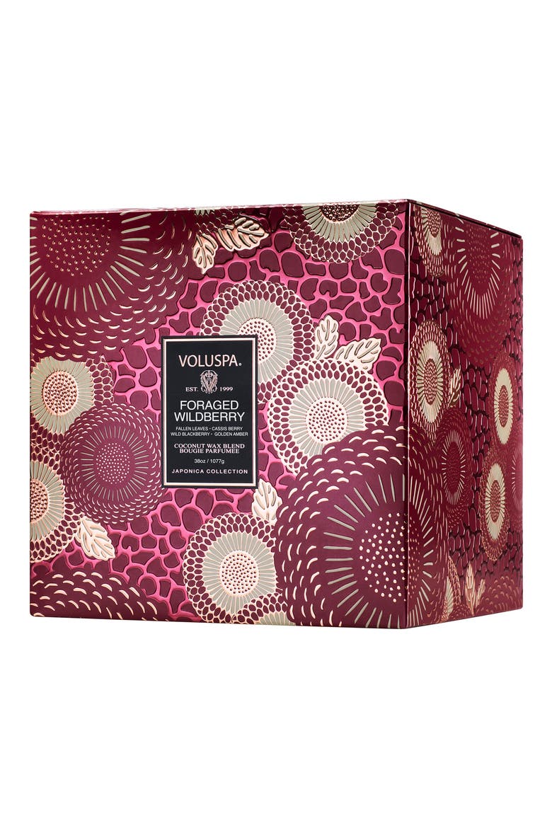 Foraged Wildberry Three-Wick Hearth Candle, Alternate, color, NO COLOR