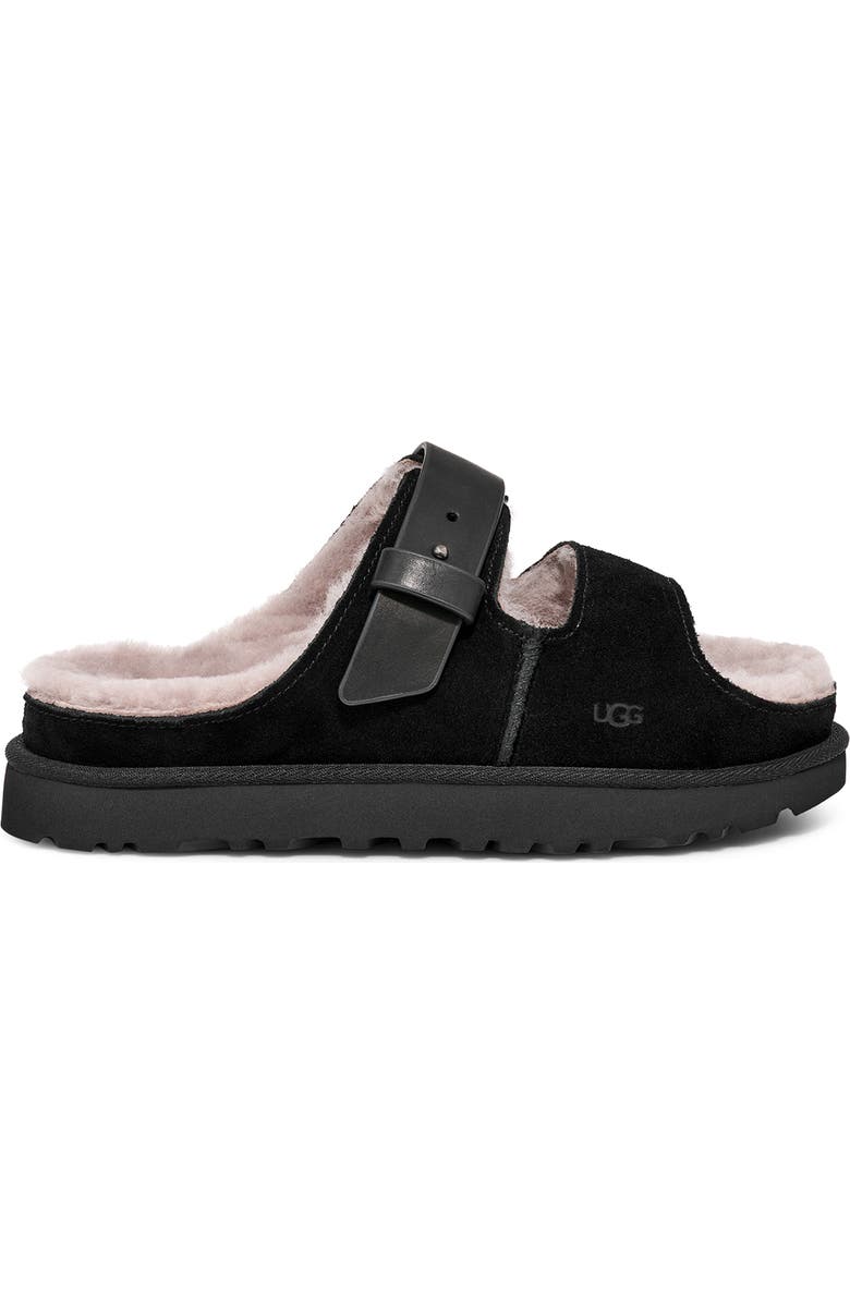 UGG<sup>®</sup> Greenport Genuine Shearling Slide Sandal, Alternate, color,
