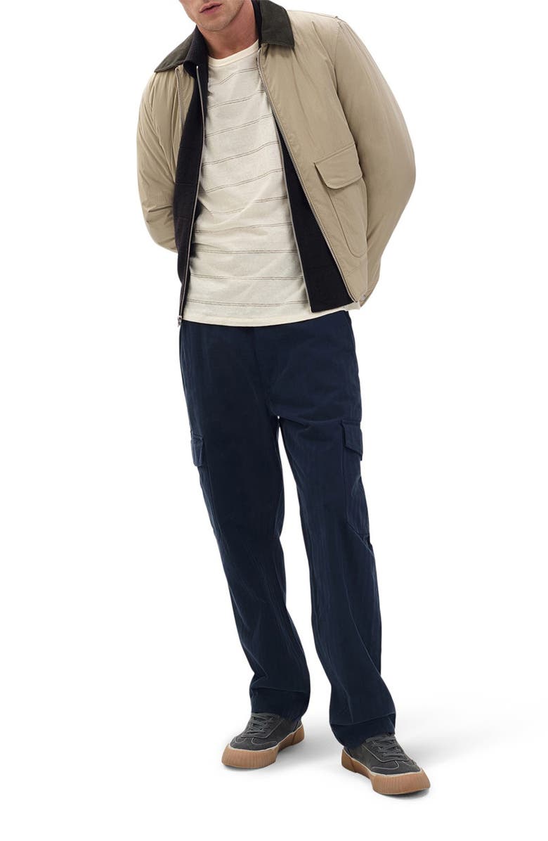 rag & bone Classic Stripe Hemp & Cotton T-Shirt, Alternate, color,