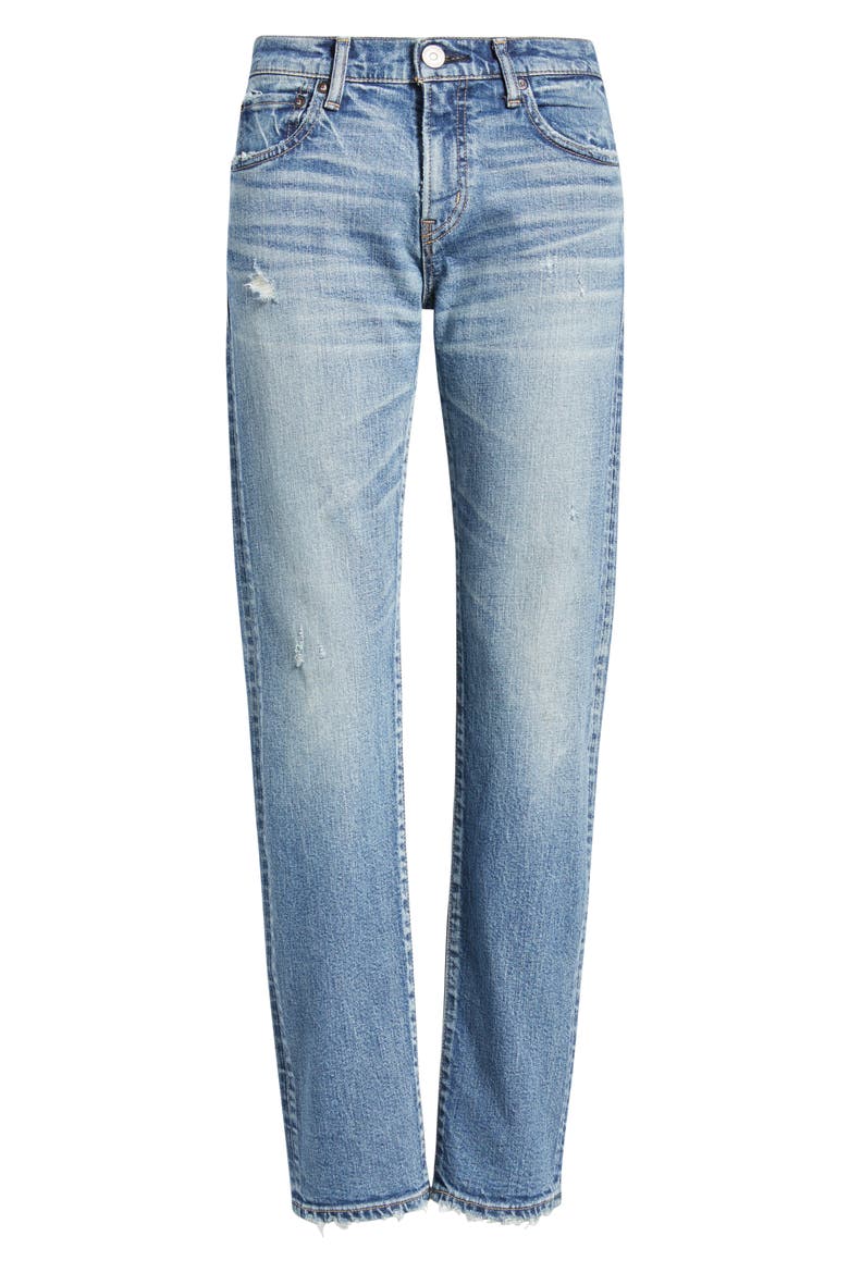 Linden Slim Straight Leg Jeans, Alternate, color, BLUE