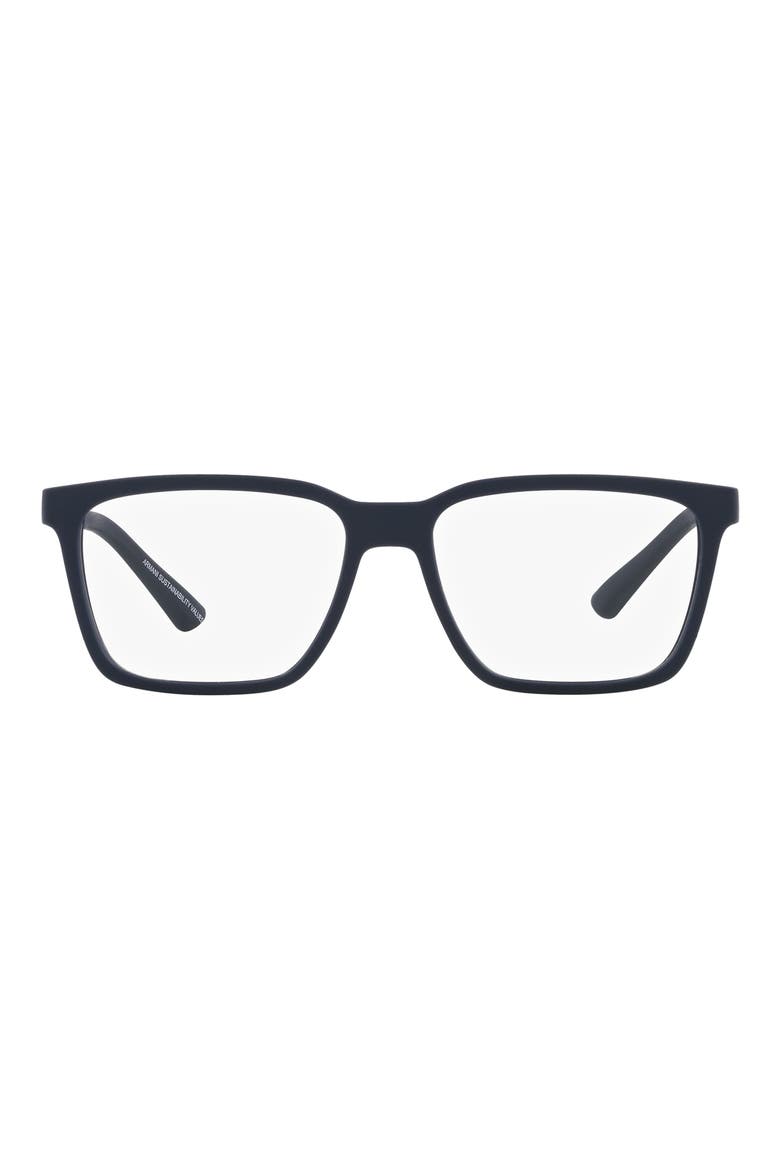 55mm Rectangular Optical Glasses, Main, color, MATTE BLUE