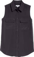 Equipment 'Slim Signature' Sleeveless Silk Shirt
