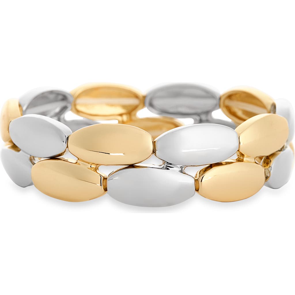 Cara Two-tone Stretch Bracelet In Multi