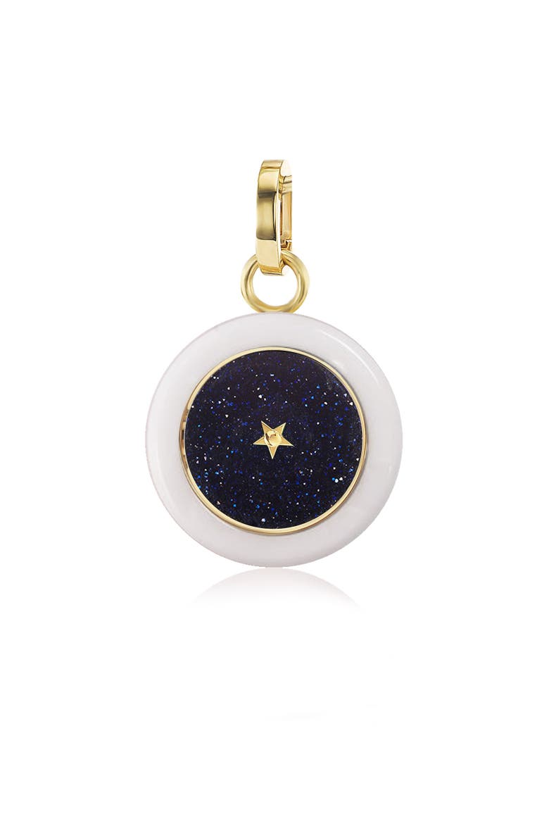 Carpe Diem White Ceramic Charm with Aventurine Dial, Main, color, Ceramic