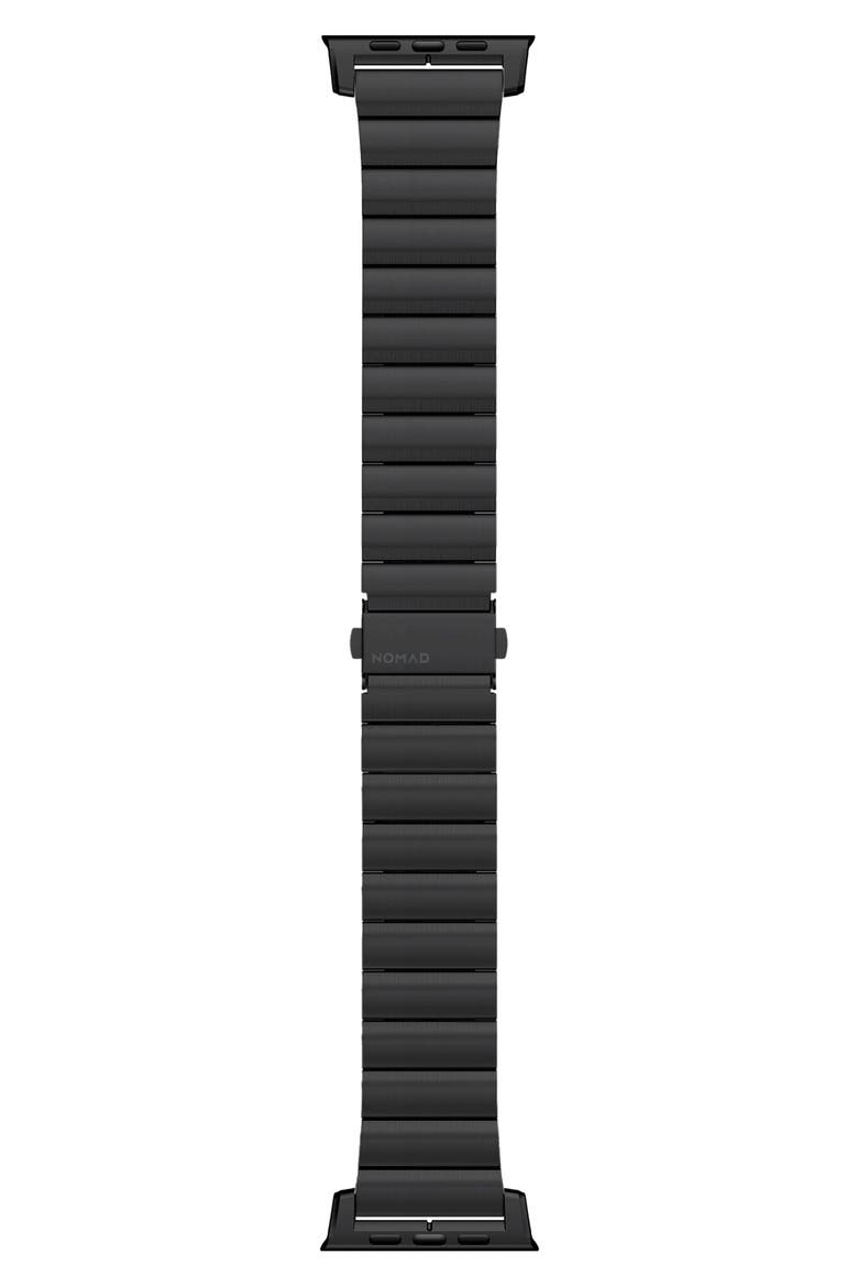 Stainless Steel Apple Watch® Strap, Alternate, color, BLACK