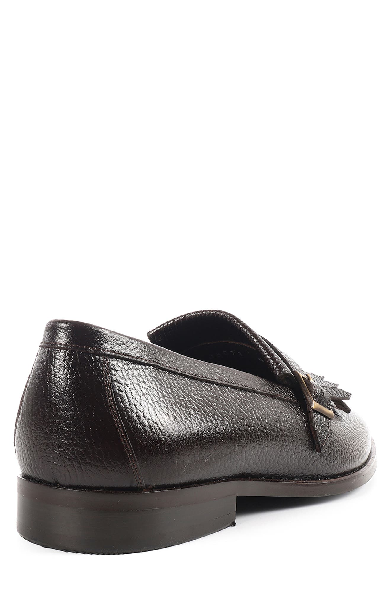 Tortoise Kiltie Fringe Loafer, Alternate, color, DARK BROWN
