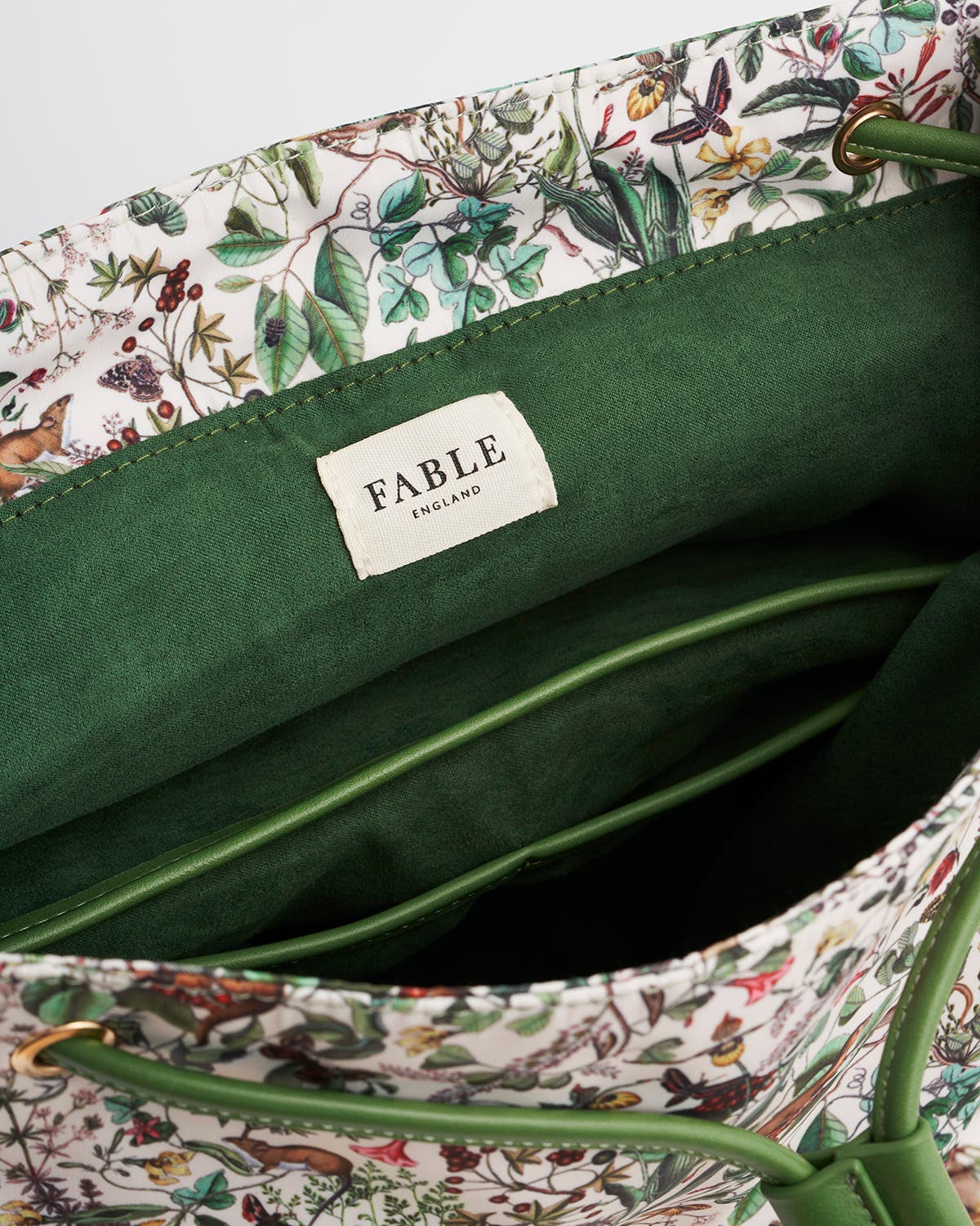 Fable England Garden Floral Buckle Backpack, Alternate, color, Light/Pastel Green
