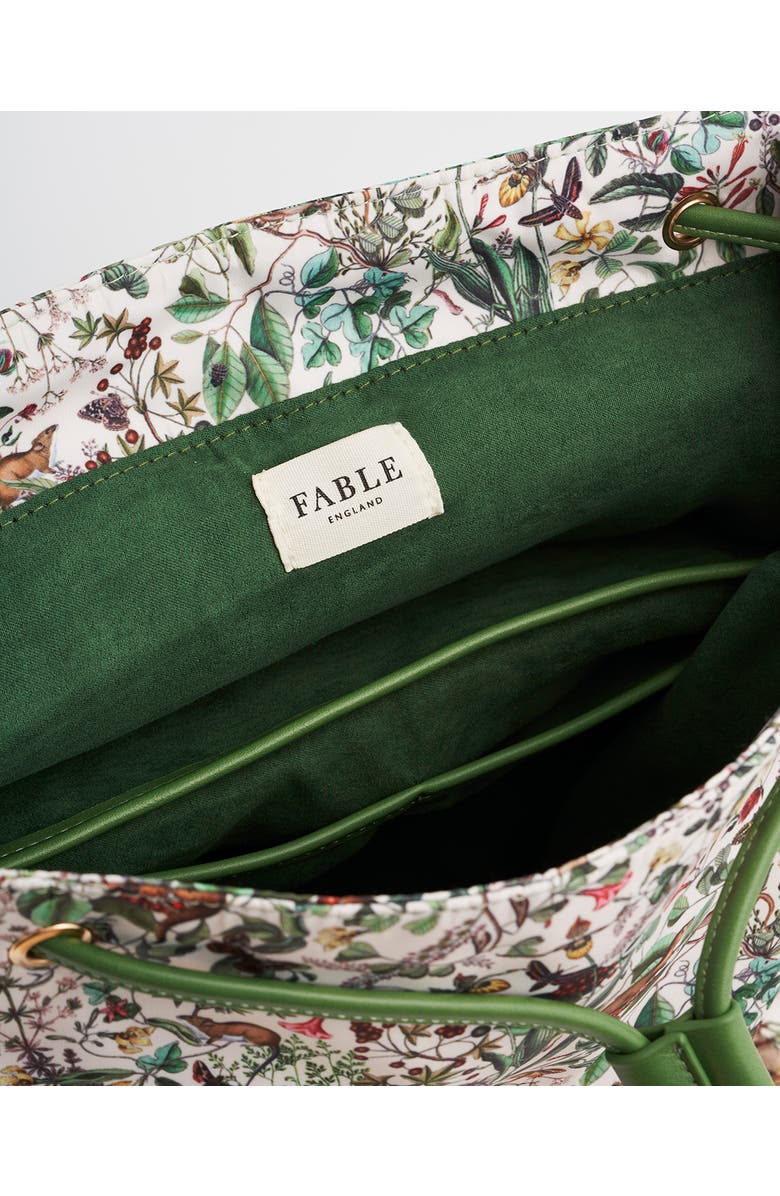 Fable England Garden Floral Buckle Backpack, Alternate, color, Light/Pastel Green