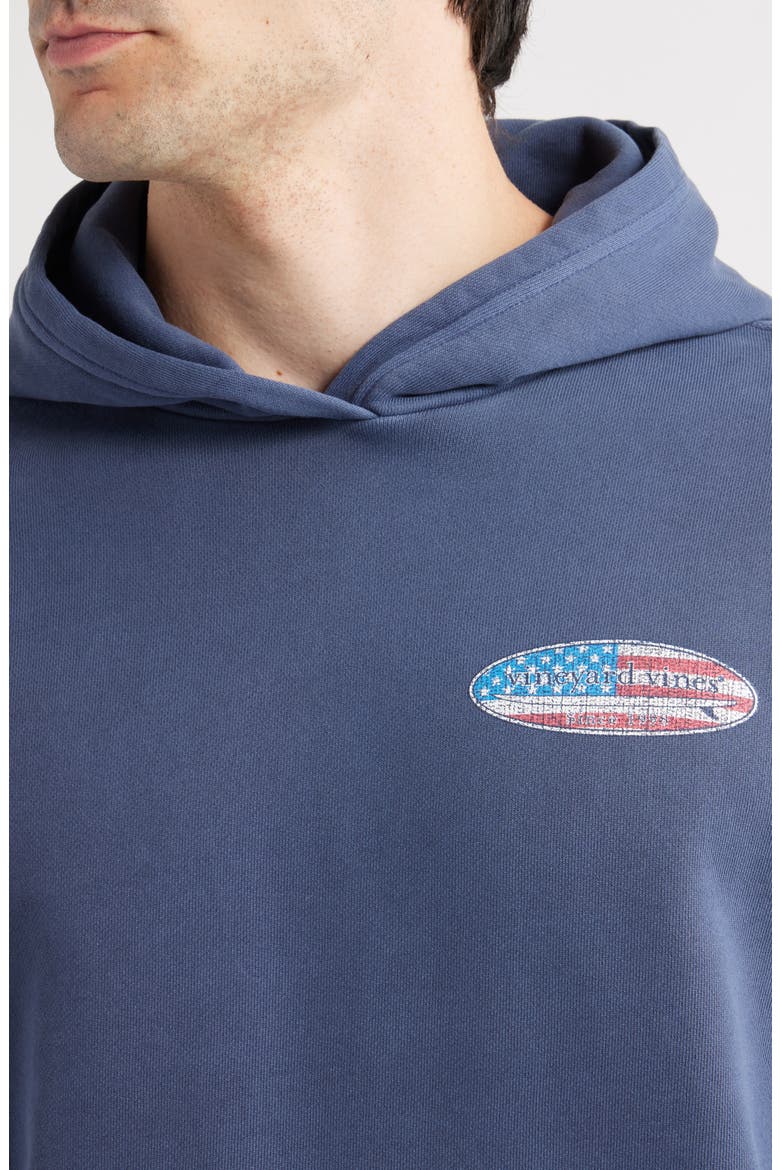 Americana Surfboard Hoodie, Alternate, color, NAUTICAL NAVY