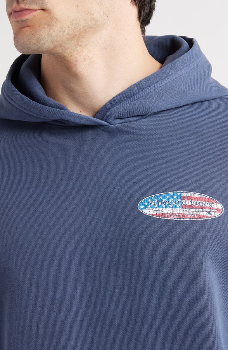 vineyard vines Americana Surfboard Hoodie, Alternate, color, Nautical Navy
