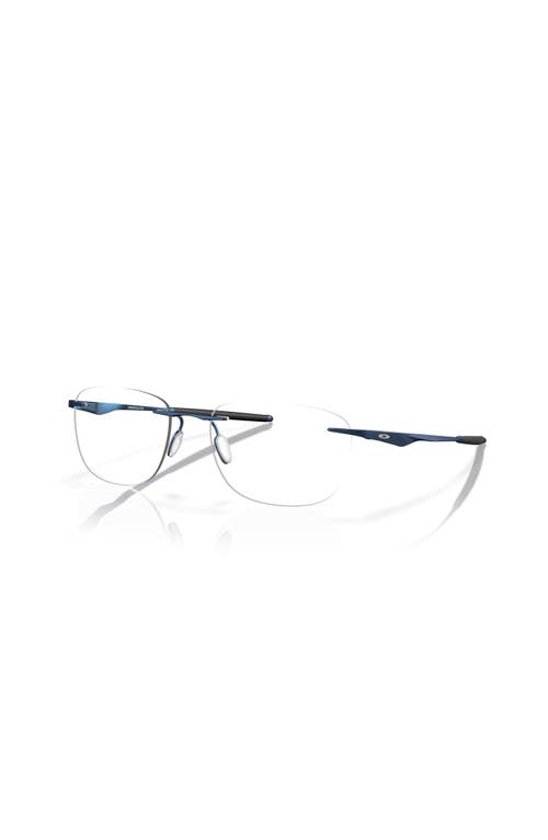Oakley 53mm Rectangle Optical Glasses In Blue