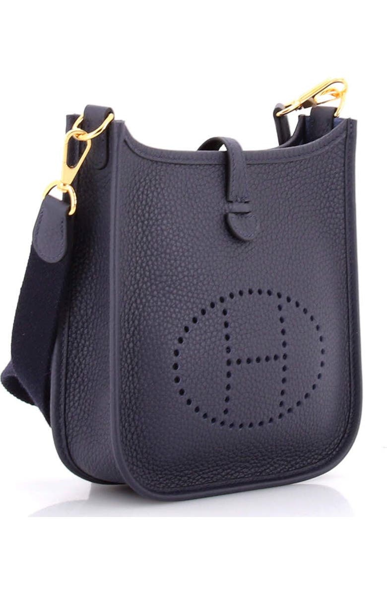 Pre-Owned Hermes Evelyne Bag Gen III Clemence TPM, Alternate, color, Bleu Nuit