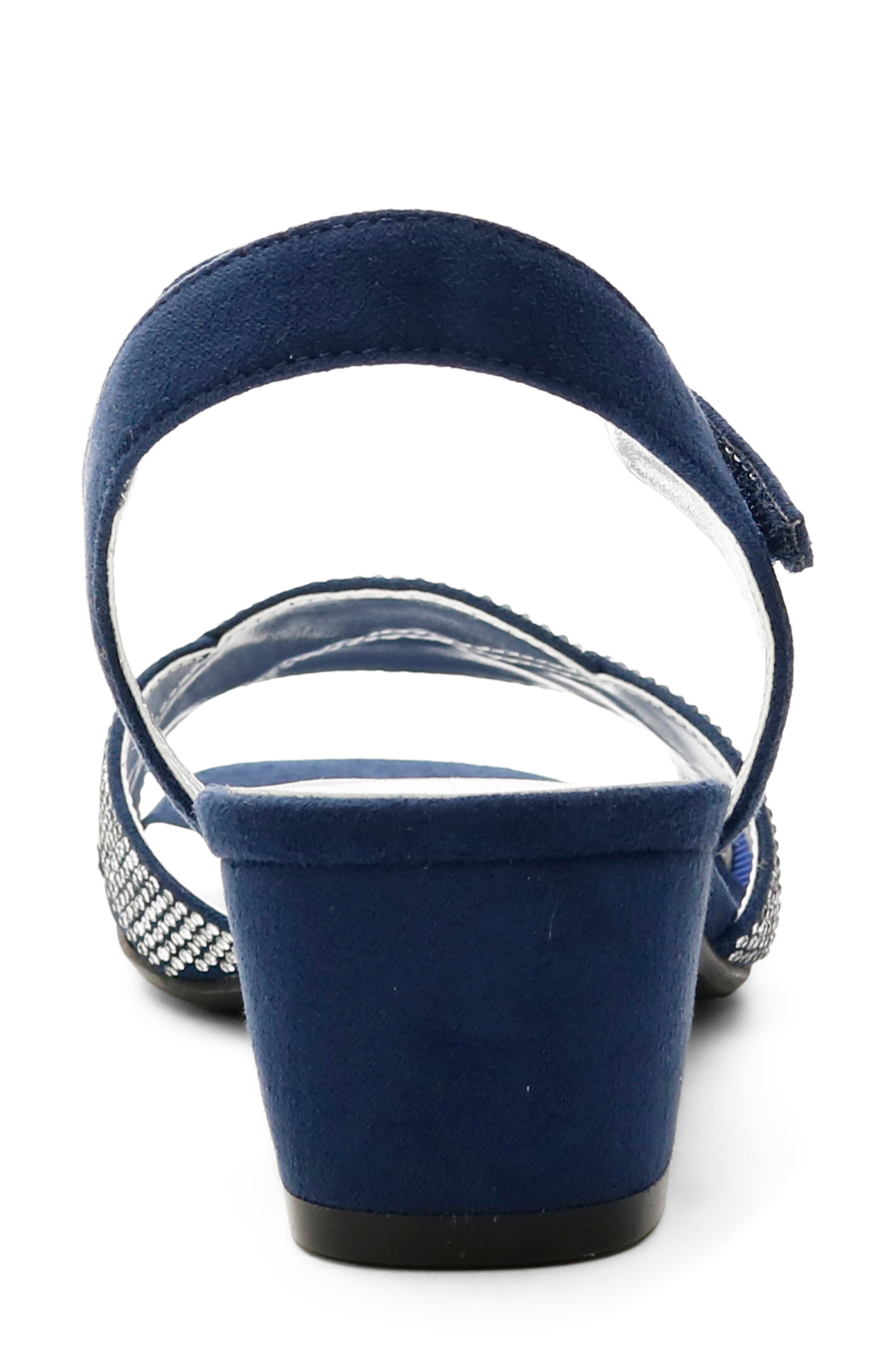 Rona Sandal, Alternate, color, NAVY SUEDE