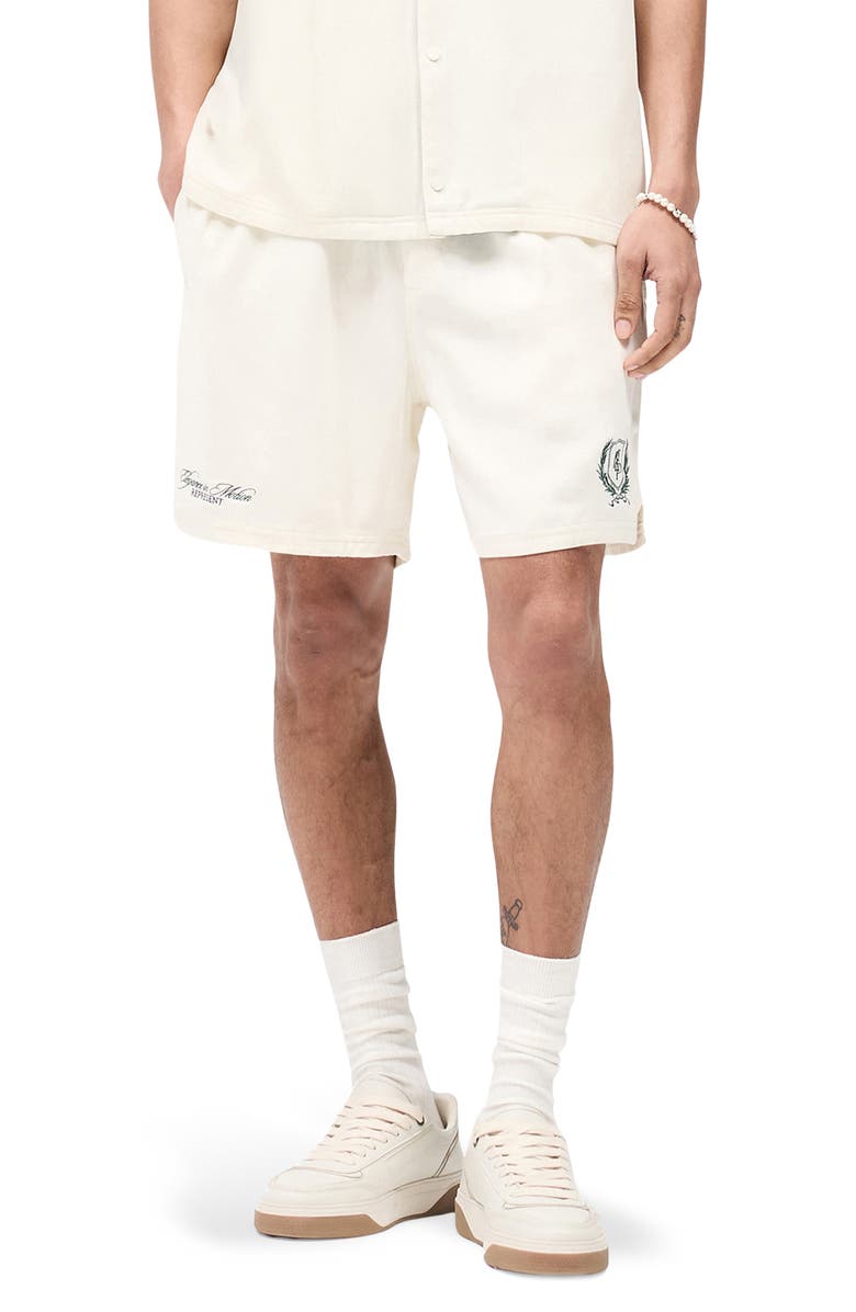 Represent Crest Shorts, Main, color, Antique White