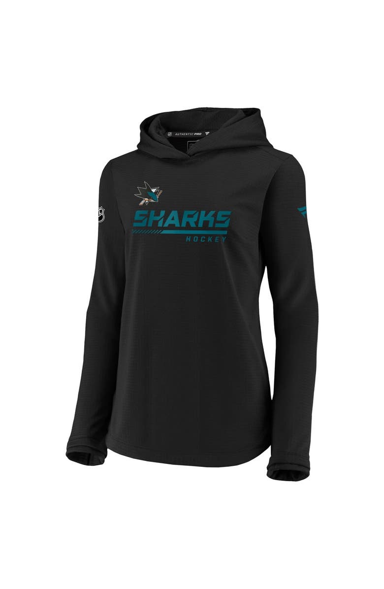 FANATICS Women's Fanatics Branded Black San Jose Sharks Authentic Pro Pullover Hoodie, Alternate, color, Black