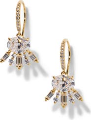 Nadri Stellar Halo Drop Earrings