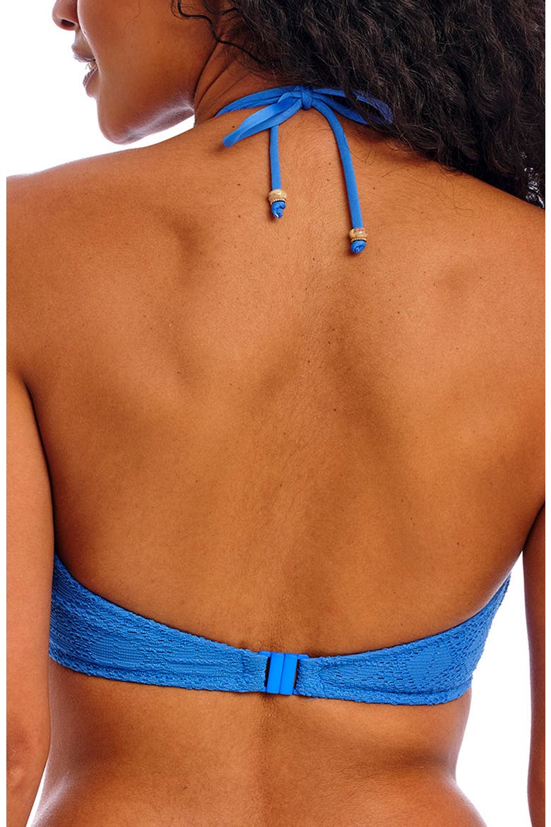 Nomad Nights Underwire Halter Bikini Top, Alternate, color, ATLANTIC (ALT)