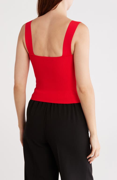 Alice And Olivia Alice + Olivia Torie Wide Strap Crop Tank