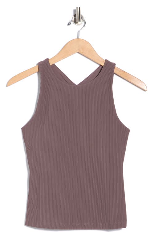 Beyond Yoga Refocus Rib Racerback Tank In Brown