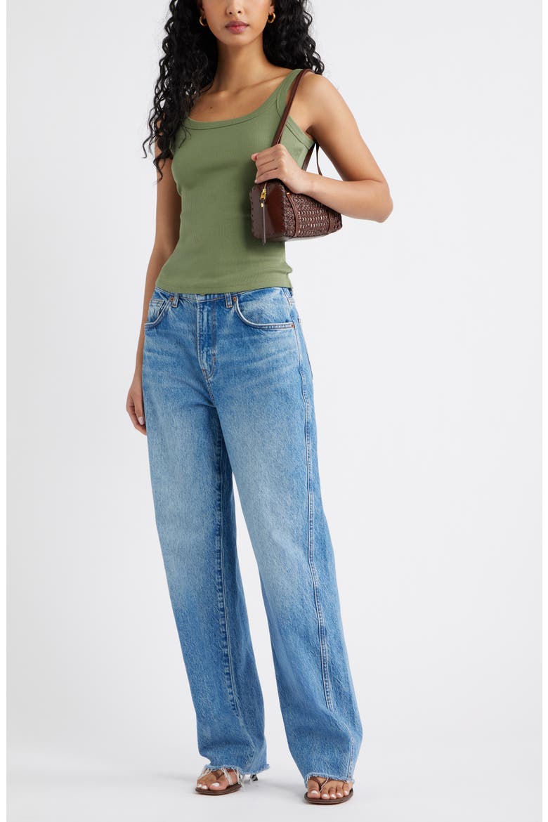 Rib Tank, Alternate, color, OLIVE BRANCH