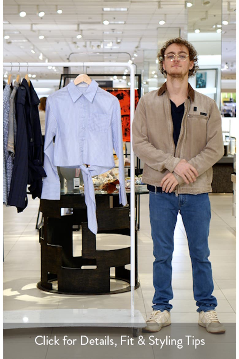 Vienne Stripe Tie Back Button-Up Shirt video